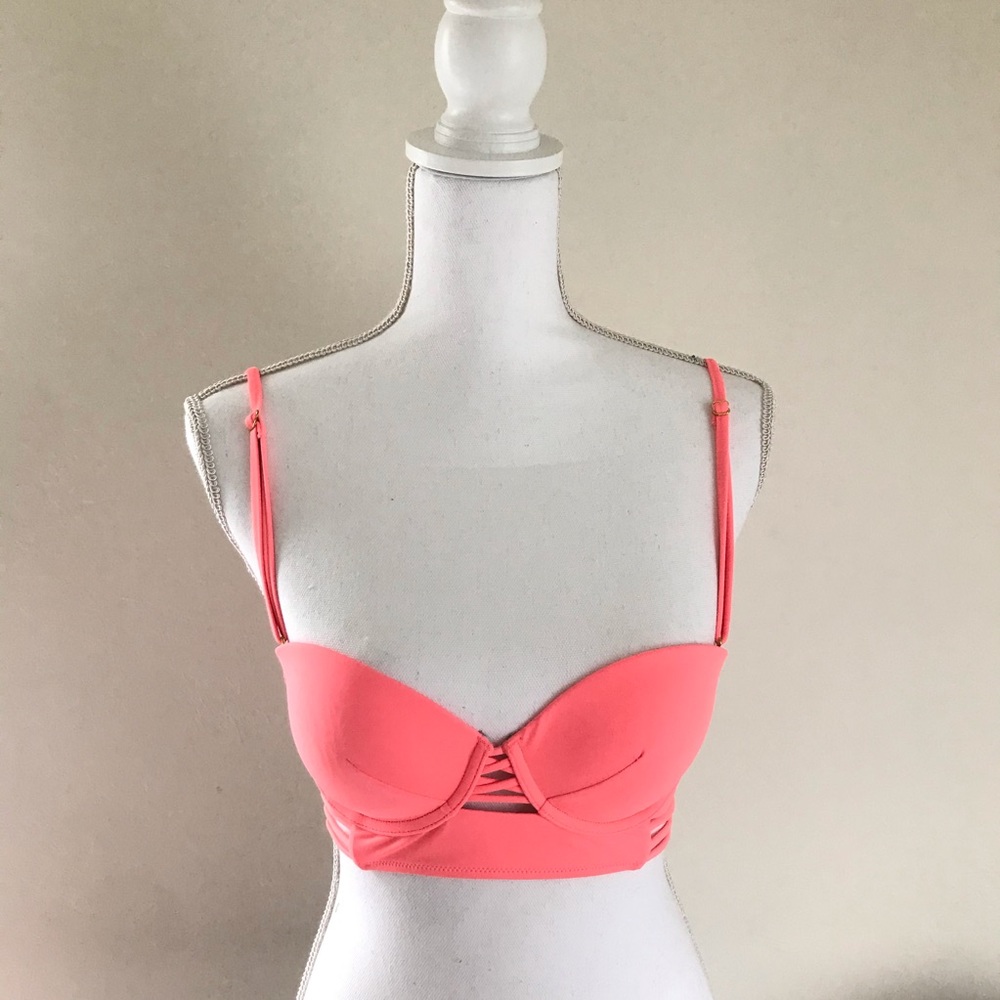 VS peach swim top - size 34B